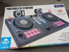 iDance Portable DJ Station XD301 With Speakers & Original Box 52cm Black