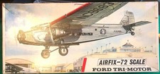 RED STRIPE  AIRFIX 1:72 scale FORD TRI-MOTOR AIRPLANE MODEL KIT  BOXED #489