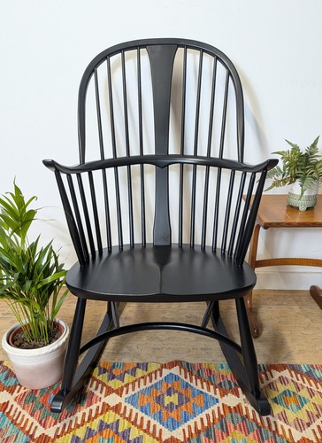 Black ercol rocking chair - ercol,