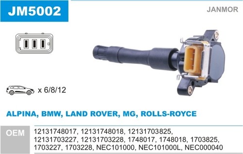 Jm5002 janmor ignition - jm5002, coil