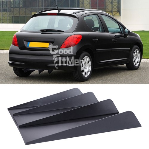 Matte black rear bumper - rear,