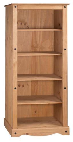 Corona bookcase solid - bookcase, pine