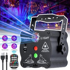 LED Party Disco Effect Multicoloured Light & Multiple Patterns. Includes Remote