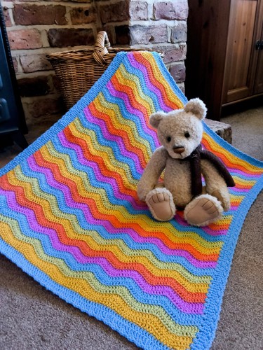 Large handmade crochet baby - large,