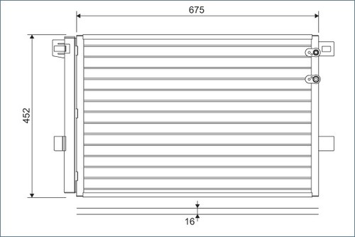 Valeo 814054 condenser air - 814054,