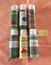 JOB LOT (7).......... 6 x Mixed Colour Acrylic Paint Bottles. All Full.