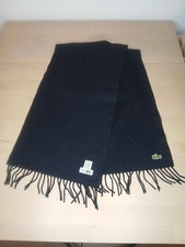 Lacoste Scarf 100% Wool Chemise Black