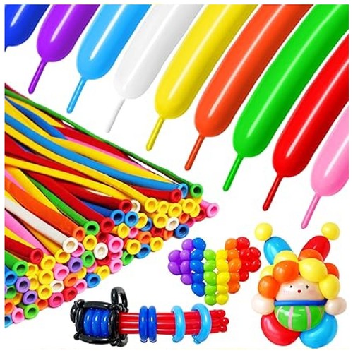 Long plain balloons latex - long,