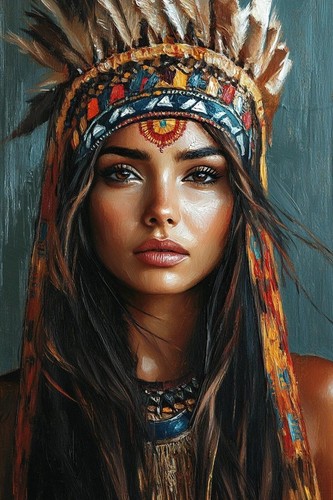 Native american indian woman - native,