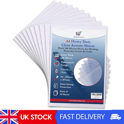 Acetate sheets clear heavy - sheets,