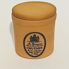 Mrs Brannams Chutney Jar Terracotta Pot Retro Farmhouse Kitchen 4 Inch 