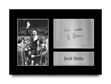 Jock Stein Signed Printed