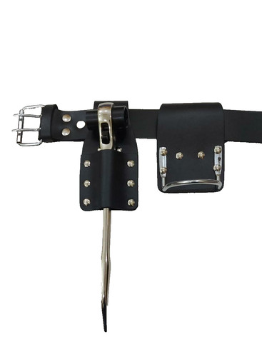 Leather tool belt - leather,