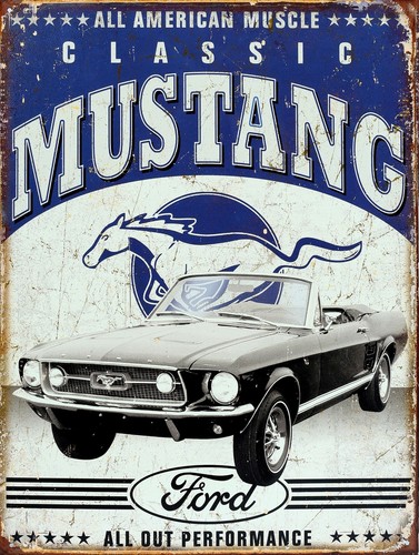 Classic mustang retro metal - mustang,,