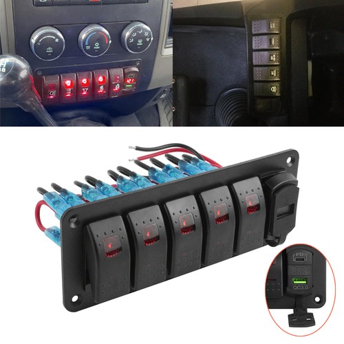 Gang rocker switch - 5,