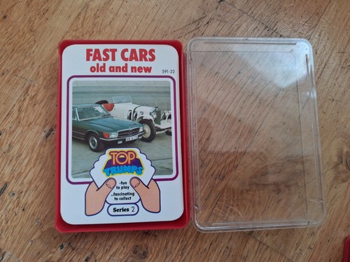 Vintage top trumps fast cars - vintage,