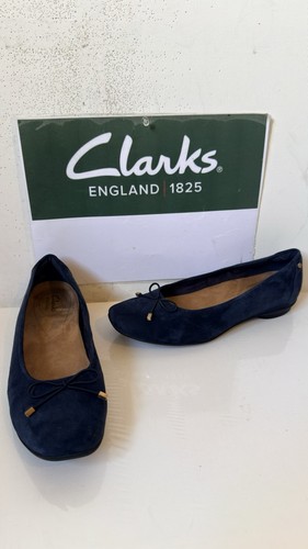 Clarks navy leather - clarks,