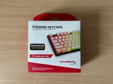 HyperX Pudding Keycaps Key Set – White - OEM Profile – English (US) Layout