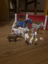Playmobil Farm Animal Bundle donkey, cow, sheep, lambs, horse, guinea pig 