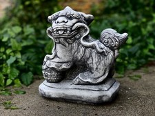 Traditional chinese lion Concrete chinese lion Cement lion sculpture Outdoor 