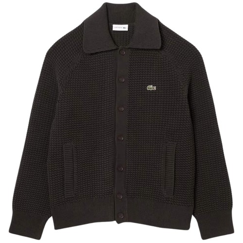 Lacoste chunky knit cardigan - lacoste,