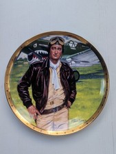 Royal Doulton "John Wayne, America's Fighter Pilot" Plate - Franklin Mint