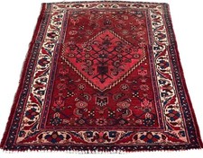 A CLASSY OLD HANDMADE TRADITIONAL ORIENTAL WOOL ON COTTON RUG (160 x 125 cm)*