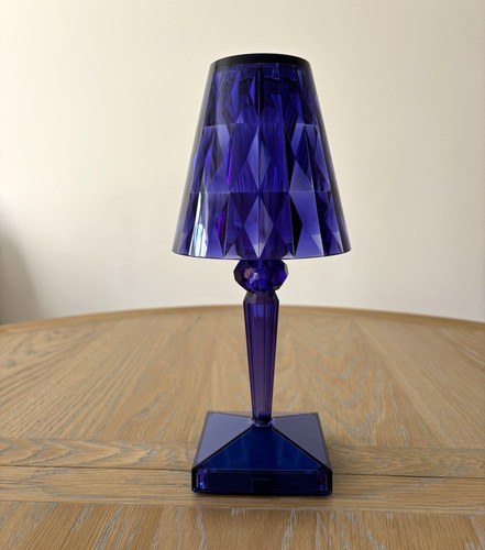 Kartell battery blue led table - blue,