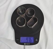 Solid Silver Napkin Rings x4 Vintage Design - O31