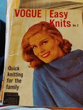 VOGUE EASY KNITS Original Vintage Knitting Book Magazine 1964 Edition No 2 Sk179