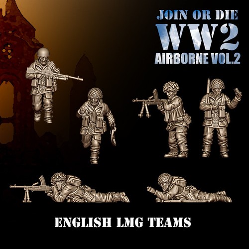28mm ww2 brit para lmg - 28mm,