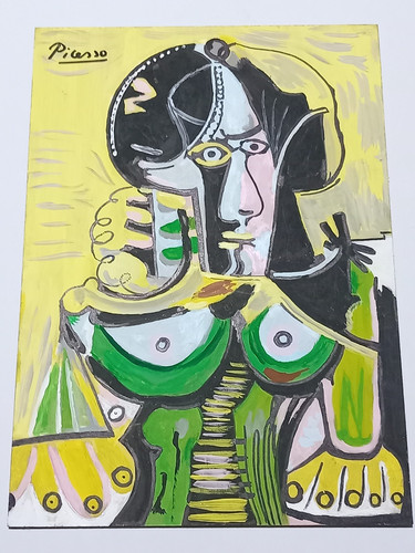 Pablo picasso drawing wood - pablo, on