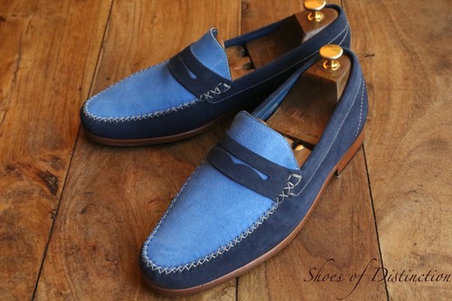 Barker blue suede - blue,