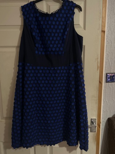 Phease dress navy with blue - navy,