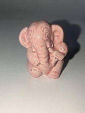 Hornsea Pottery Large Pink Elephant With Beer Bottle!!