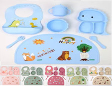 7 Pieces Silicone Baby Feeding