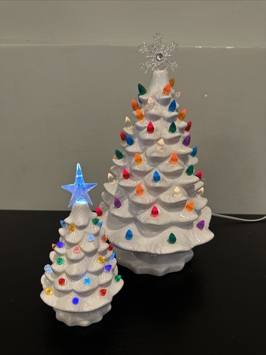 White ceramic christmas tree - 2,