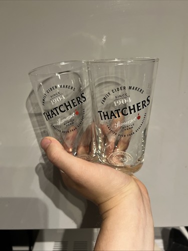 Thatchers half pint - pint, glasses