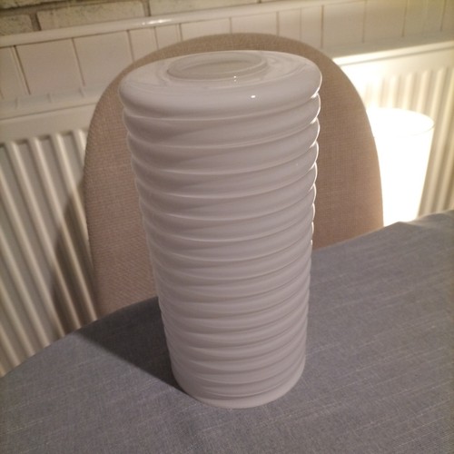 Homebase white glass cylinder - homebase,