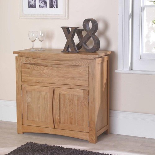 Solid oak small sideboard - solid,