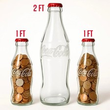 2FT UK NEW GIANT  MONEY SAVING BOTTLES LARGE BANK COIN FOR SAVING MONEY BANK