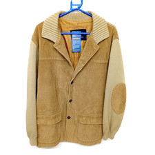 VINTAGE BURBERRY JACKET Mens Wool Blend Corduroy Jacket Size xl