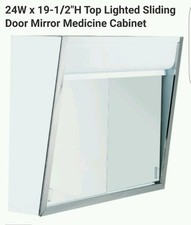 24 inch Lighted Sliding Mirror