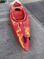 Riber Deluxe One Person Kayak Wide And Stable Used Red/yellow