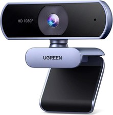 UGREEN Webcam for PC, Full HD 1080P/30fps Webcam for Laptop, Clear Stereo Audio