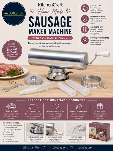 Kitchencraft home made sausage - home,