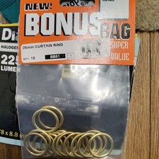 15 Brass Curtain Rings Hanging