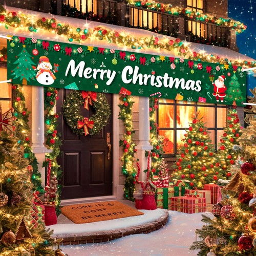 Large merry christmas banner - large,