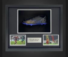 Cristiano Ronaldo Signed Boot – Framed