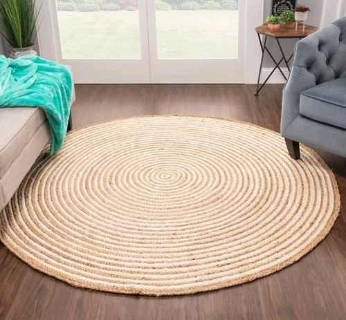 Round rug natural jute - round,
